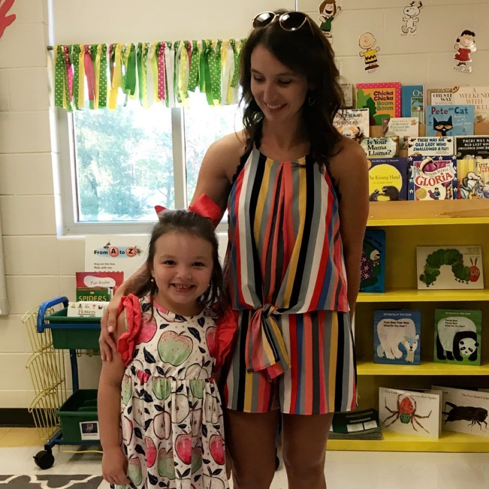 Multi color striped short romper